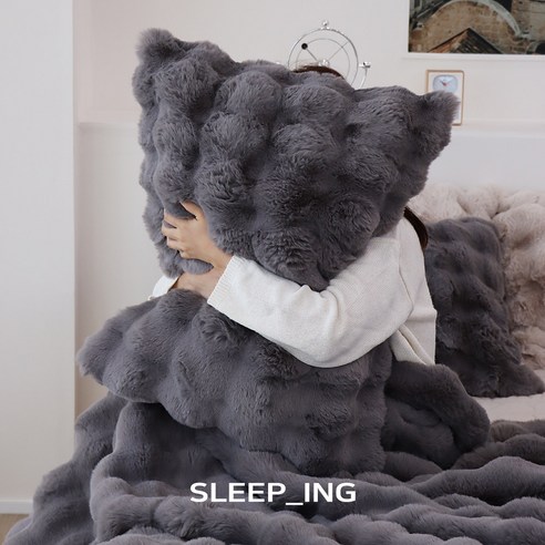 슬립잉 비숑 라셀 극세사 담요 블랭킷 겸 이불 – 30mm, 3색상 밍크극세사담요