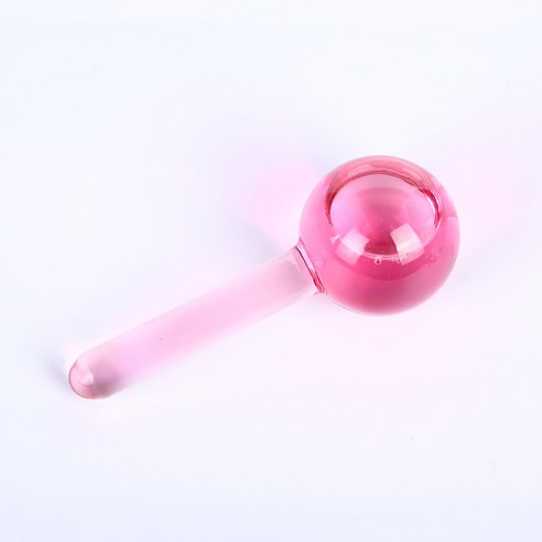 피부 쿨링기 크리스탈 워터볼 얼굴 냉마사지, 핑크