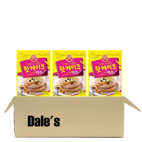 데일즈기획 오뚜기 핫케이크 믹스, 500g, 6개