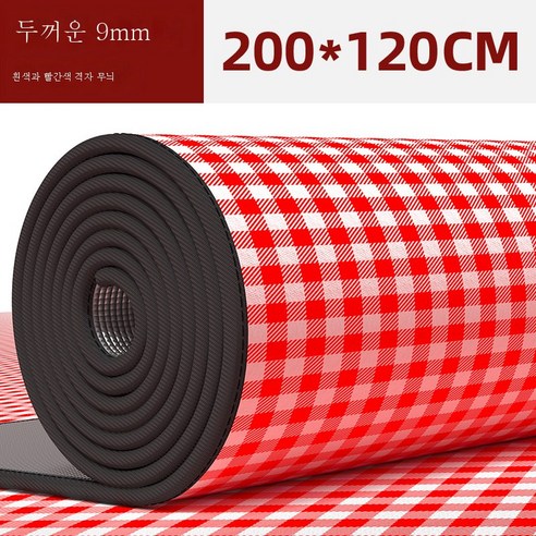 DFMWI.피크닉 매트.Picnic mat.--방습 매트 두꺼운 야외 휴대용 피크닉 매트 방수 피크닉 가정용 텐트 더블 싱글 숙소 침대 매트, 레드그9Mm2X1.2