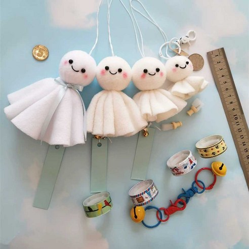 위드제이 테루테루보즈 맑음인형 맑음 인형 장식 날씨 선물, N 8cm
