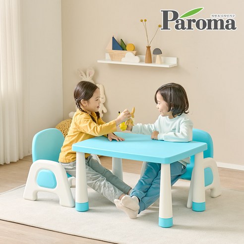 파로마 보니키즈 높이조절 유아 책상 테이블 의자 단품구성, 유아용의자 단품 (코튼그레이)