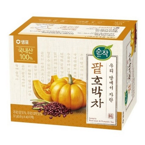 순작 팥호박차 티백, 800mg, 40개입, 5개