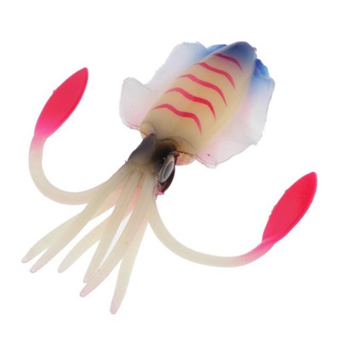 1pc 오징어 미끼 부드러운 미끼 오징어 스커트 낙지 미끼 바다 낚시 액세서리, C, 15.3cm, PVC