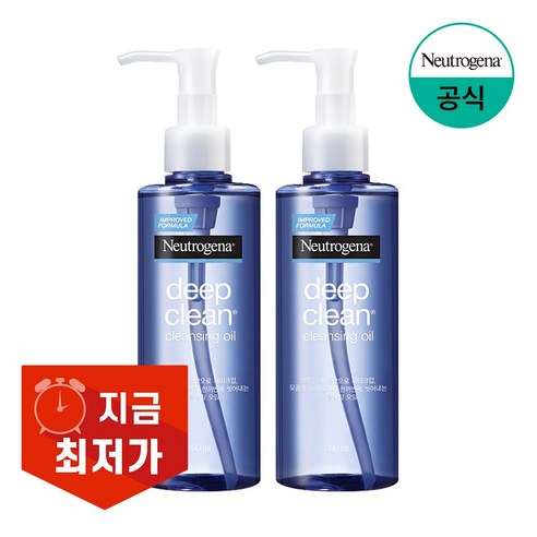 뉴트로지나 딥클린 클렌징오일, 200ml, 2개 
헤어