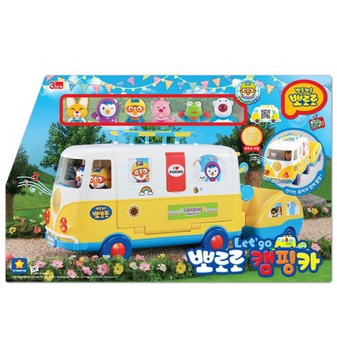 뽀로로 렛츠고 캠핑카 장난감 자동차, 혼합 색상