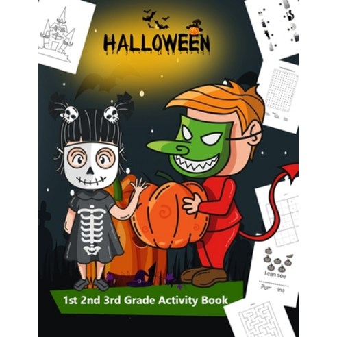 Halloween 1st 2nd 3rd Grade Activity Book: I Spy Mazes Coloring Puzzles Counting Matching Game... Paperback, Independently Published, English, 9798699127030
