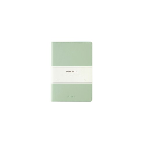 누사인 미니 PU가죽 만년 다이어리, 1개, 올리브그린