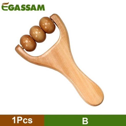 고주파마사지기 고주파 마사지 갈바닉 얼굴 마사지목제 마사지 롤러 셀프 허리 허벅지 다리 손 전, 02 B