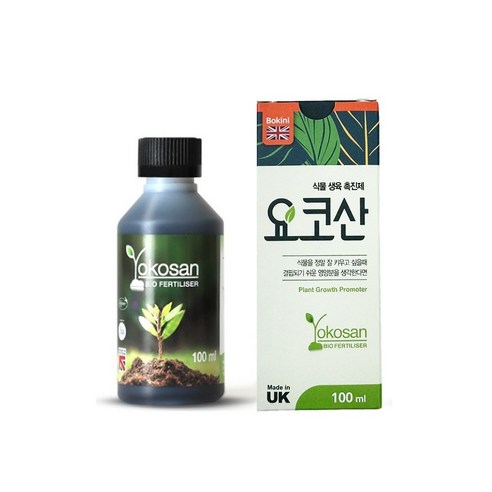 보키니 영국 뿌리발근제 성장촉진제 비료 부식산 발근촉진제 영양제 미네랄 요코산, 1개, 100ml
