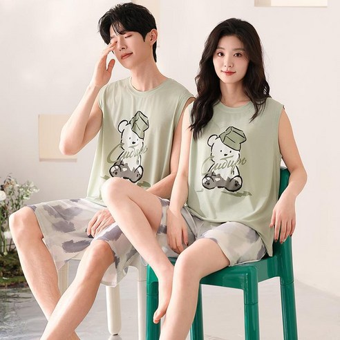 시원하고 편안한 SYUM 커플 잠옷으로 열대야 속 꿀잠을!