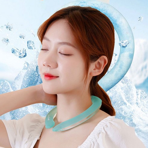 냉감 여름 목도리 아이스 쿨 스카프 얼음 목걸이 넥쿨러 1+1, 퍼플