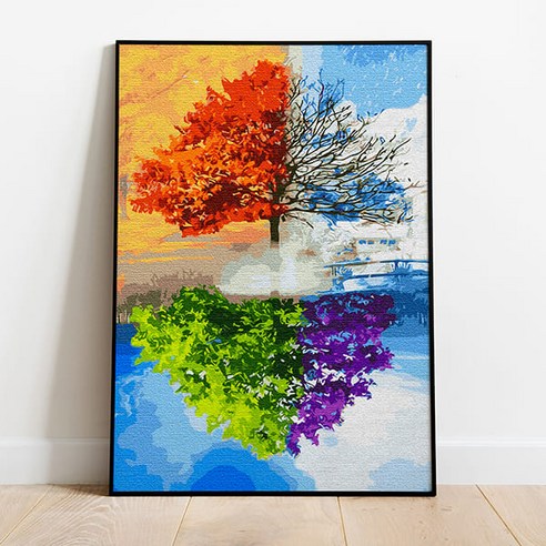 플레이어바웃 DIY 명화 그리기 세트 40 x 50 cm, 사계나무, 1개