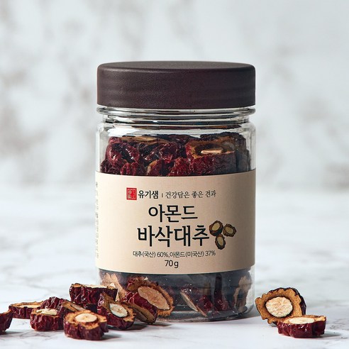 [본사공식몰] 아몬드 바삭대추 70g, 1개