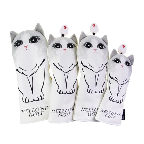 3pcs/4pcs 골프 클럽 우드 헤드 커버 드라이버 페어웨이 우드 헤드 커버 골프 1 3 5 UT 커버 교체 슬리브 프로텍터, 여러 가지 빛깔의, PU