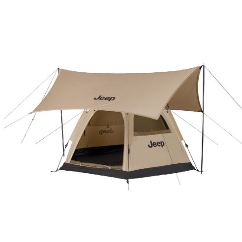 캠핑의 낭만을 즉시 현실로: 지프 인스턴트 헥사 돔 세트와 함께 떠나는 사계절 여행 지프텐트