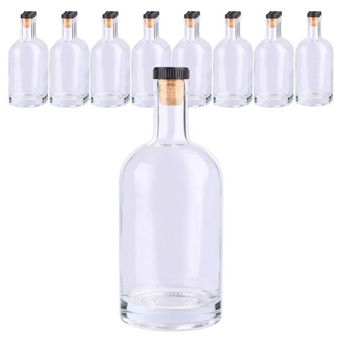 가인글로벌 위스키500 유리병 주류병 더치병 담금주 술병, T코르크(블랙), 24개, 500ml