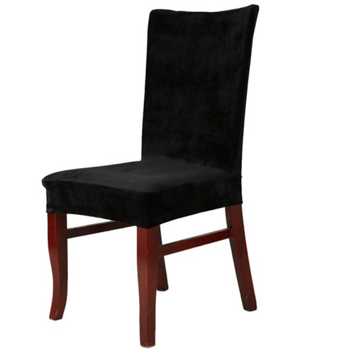 패디 짧은 웨딩 다이닝 룸 스툴 의자 커버 탄성 Slipcover 8 색상, 블랙, 설명