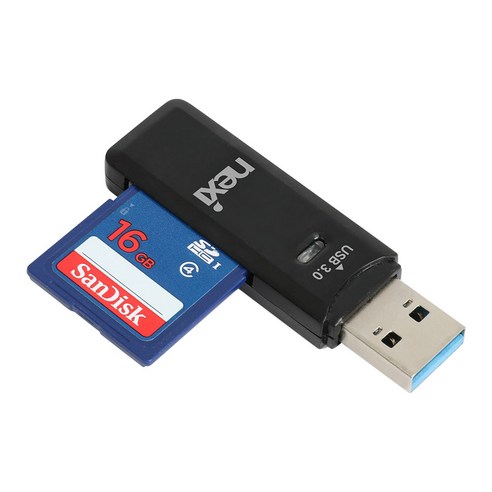 넥시 NX1340 USB3.0 카드리더기 SD카드 Micro SD 카드 슬롯