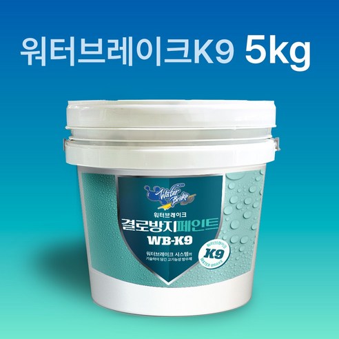 결로 방지 페인트 WB-K9 워터브레이크 K9 5kg – 곰팡이 방지 기능 포함, 1개 kcc은분페인트