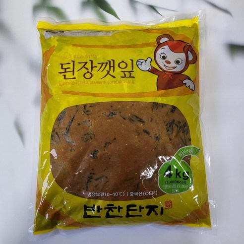 맛과 풍미가 가득한 반찬단지 된장깻잎 4kg 된장깻잎