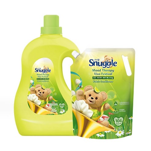 비바페스티벌 4L + 2.6L 섬유유연제 스너글 무드테라피, 단품, 2개 유홍초 비바페스티벌 4L + 2.6L 섬유유연제 스너글 무드테라피, 단품, 2개 유홍초