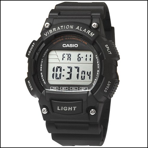 타임플래닛 CASIO W-736H-1A 카시오 진동알람 시계 카시오티파니 Best Top5