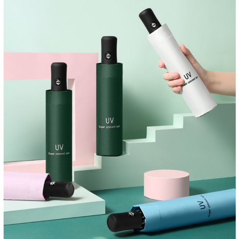 루베롱 프리미엄 UV 자외선차단 3단 암막 자동우산 양산 원터치