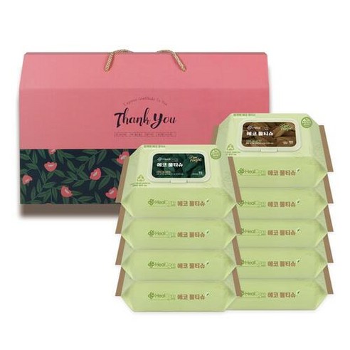 깨끗함과 마음을 전하는 헬케어 에코 물티슈 드림 선물세트