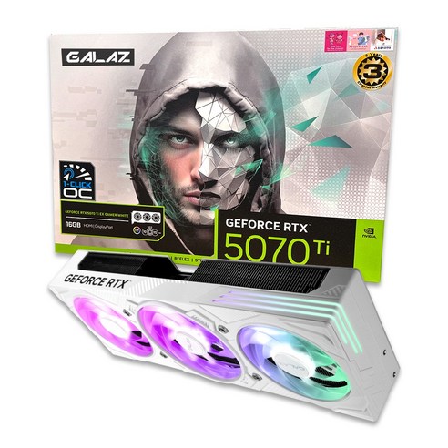 갤럭시 GALAX 지포스 RTX 50 시리즈 그래픽카드, RTX 5070 TI EX GAMER[[화이트]