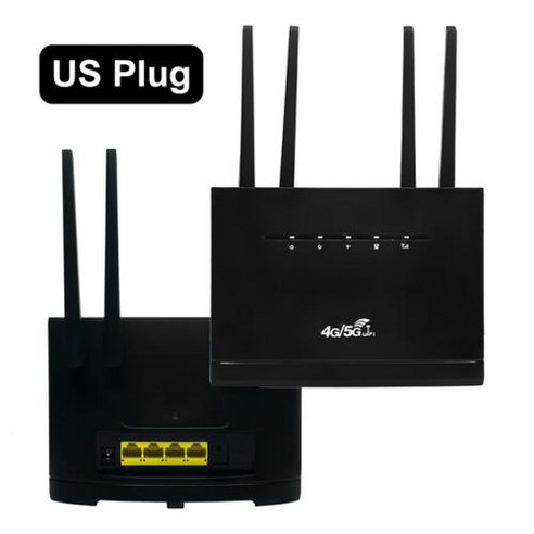 4G WiFi 아시아 CPE 카드 4G WiFi Sim WIFI 신호 WR710 라우터 SIM 버전 무선 증폭기 라우터 라우터 300Mbps 슬롯, 1) Black -  EU Plug