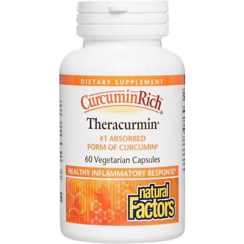 Natural Factors 네츄럴팩터스 커큐민 테라큐민 30mg 60정, Standard Packaging