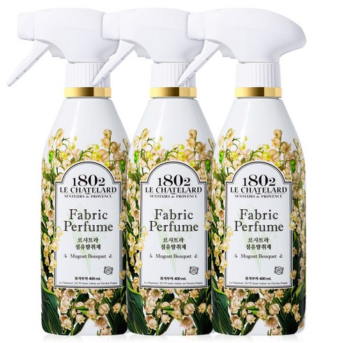 르샤트라1802 섬유탈취제 섬유향수 400ml 3개