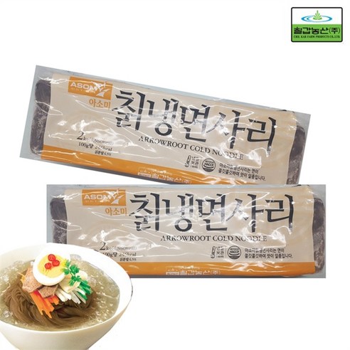 칠갑농산 아소미 칡 냉면사리 (10인분) 2kg x 2개 냉면 사리(냉동)