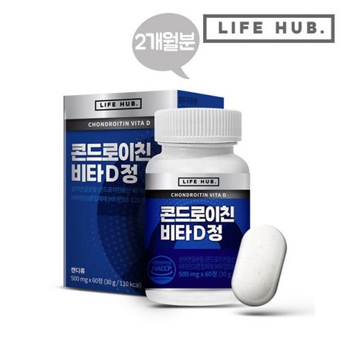 Manifest Health 관절 연골 영양제 콘드로이친 500mgX60정, 1개, 60개