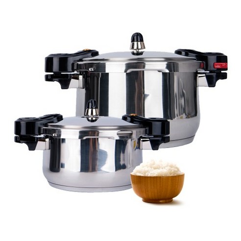 [모닝컴] 최고급스테인레스 압력밥솥 3중바닥, 3-4인용, 2.2L Best Top3