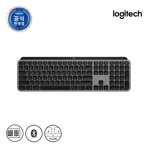 로지텍코리아 로지텍 MX KEYS FOR MAC 블루투스 무선 키보드, 제조사축, LOGITECH MX KEYS MAC, 블랙