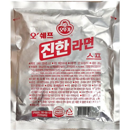 오뚜기 진한 라면스프 285g X30봉 대용량라면스프 라면스프만, 1개