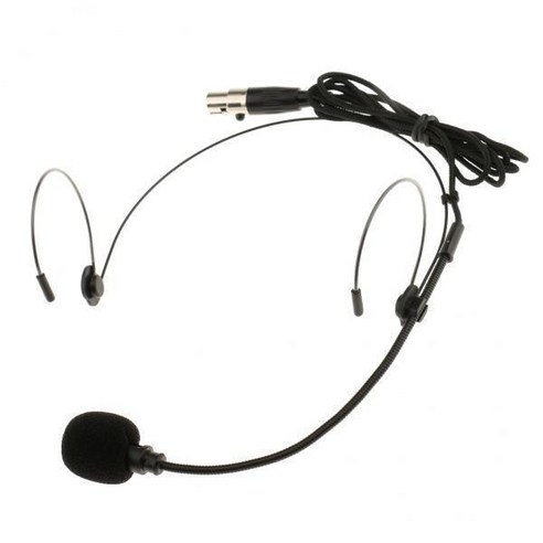 2-6팩 더블 이어 후크 유선 헤드셋 헤드원 마이크 블랙 XLR 3핀, 2개, 검은 색, 플라스틱