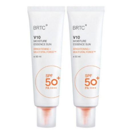 BRTC V10 UV 모이스처 에센스 선크림 50ml SPF50+ PA++++, 3개