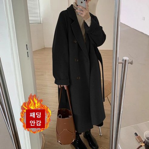 뉴욕멋쟁이 에밀리 패딩안감 여성 롱코트