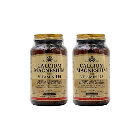 솔가 칼슘 마그네슘 비타민 D3 타블렛, 150정, 2개