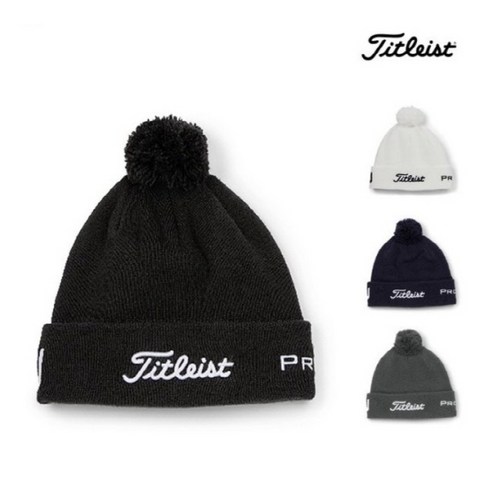 타이틀리스트 TOUR POM POM 골프모자 아쿠쉬네트코리아 정품 남녀공용, 화이트블랙