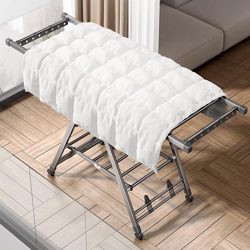 공간 효율과 편리함을 더한 뷔이위이 이동식 3단 빨래건조대