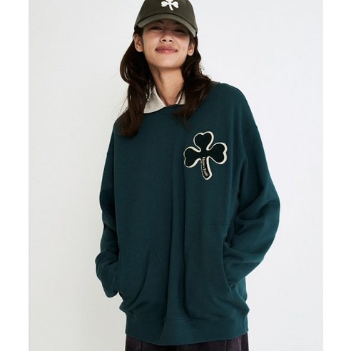 EBBETSFIELD 시카고 샴록 카라 맨투맨 다크그린 1174393 아미맨투맨 EBBETSFIELD 시카고 샴록 카라 맨투맨 다크그린 1174393 아미맨투맨