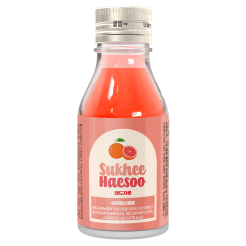 숙취해소음료 숙희해수 레드자몽, 1개, 55ml, 125g