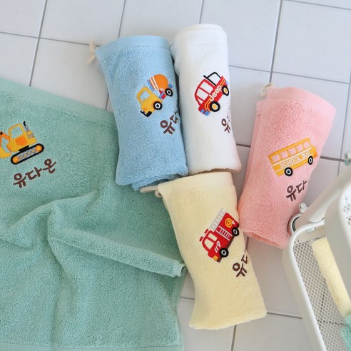 우리 아이 피부를 위한 특별한 선택, 데일리맘 이름자수 어린이집 수건