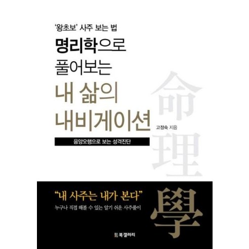 명리학으로 풀어보는 내 삶의 내비게이션:왕초보 사주 보는 법, BG북갤러리