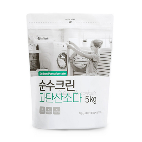 순수크린 저자극 천연 세제 과탄산소다 베이킹소다 5KG, 과탄산소다 파우치 5kg, 1개