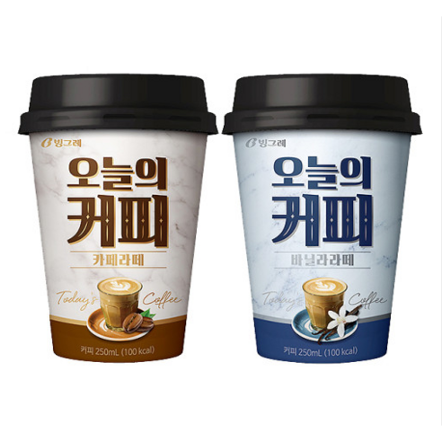빙그레 오늘의커피 카페라떼 250mlx20컵 - 커피세트 | 쿠팡